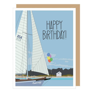 Sailboat Birthday Card By Apartment 2 Cards