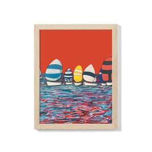 Sailing Club 8.5x11 Print By Ren Design