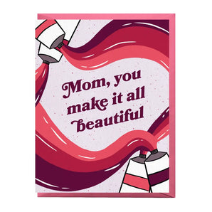 SALE - Beautiful Mom Card By Boss Dotty Paper