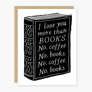 SALE - Books & Coffee Card By Party