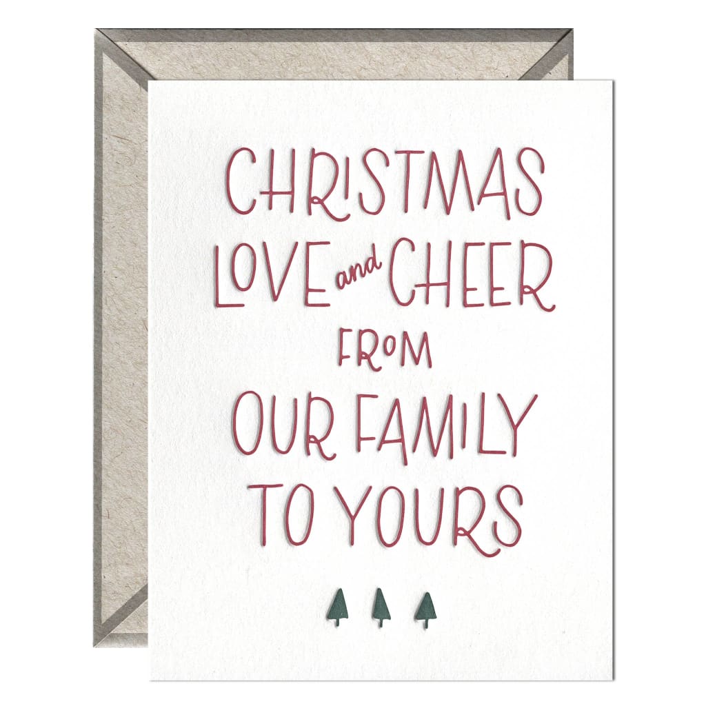 SALE - Family Christmas Card By Ink Meets Paper