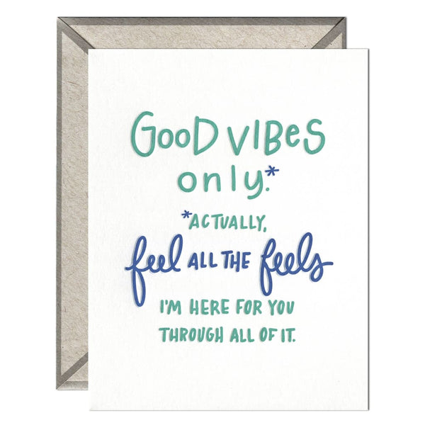 SALE - Feel All The Feels Card By Ink Meets Paper