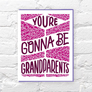 SALE - Gonna Be Grandparents Card By Bench Pressed