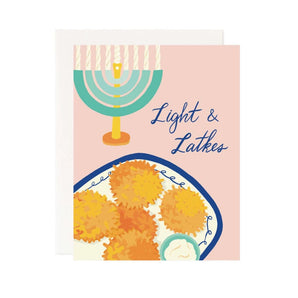 Light & Latkes Hanukkah Card By Pineapple Sundays Design