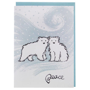 Polar Bear Cubs Holiday Card By Smudge Ink