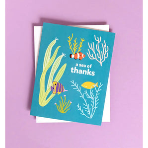 SALE - Sea of Thanks Card By Graphic Anthology