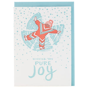 Snow Angel Holiday Card By Smudge Ink