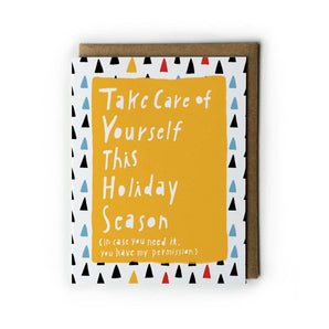 Take Care of Yourself This Holiday Card By Honeyberry