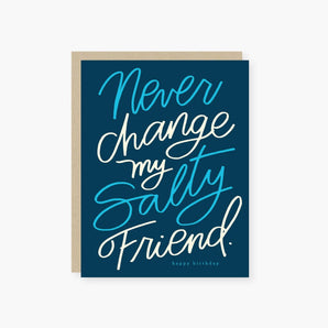 Salty Friend Birthday Card By 2021 Co.