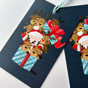 Santa & Reindeer Gift Tags (5) By Creative Nature Studio