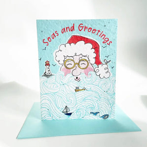 Santa Seas and Greetings Seed Card By Jill & Jack Paper