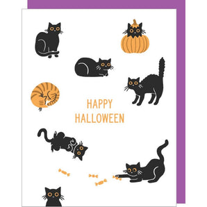 Scardey Cats Halloween Card By Smudge Ink