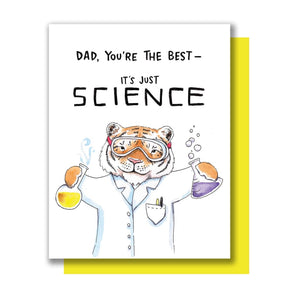 Science Tiger Dad Card By Paper Wilderness