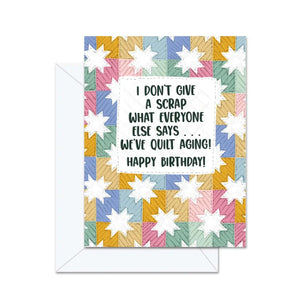 Scrappy Quilt Birthday Card By Jaybee Design
