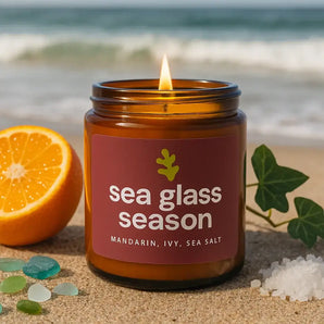 Sea Glass Season 8oz Soy Candle By Kelp House Co.