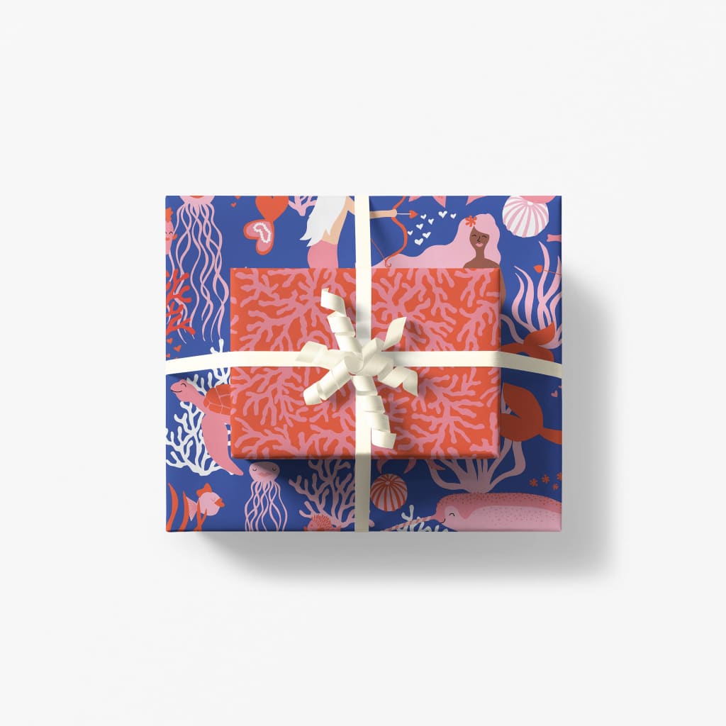 Sea Of Love Wrapping Paper Sheet (Double Sided) By March