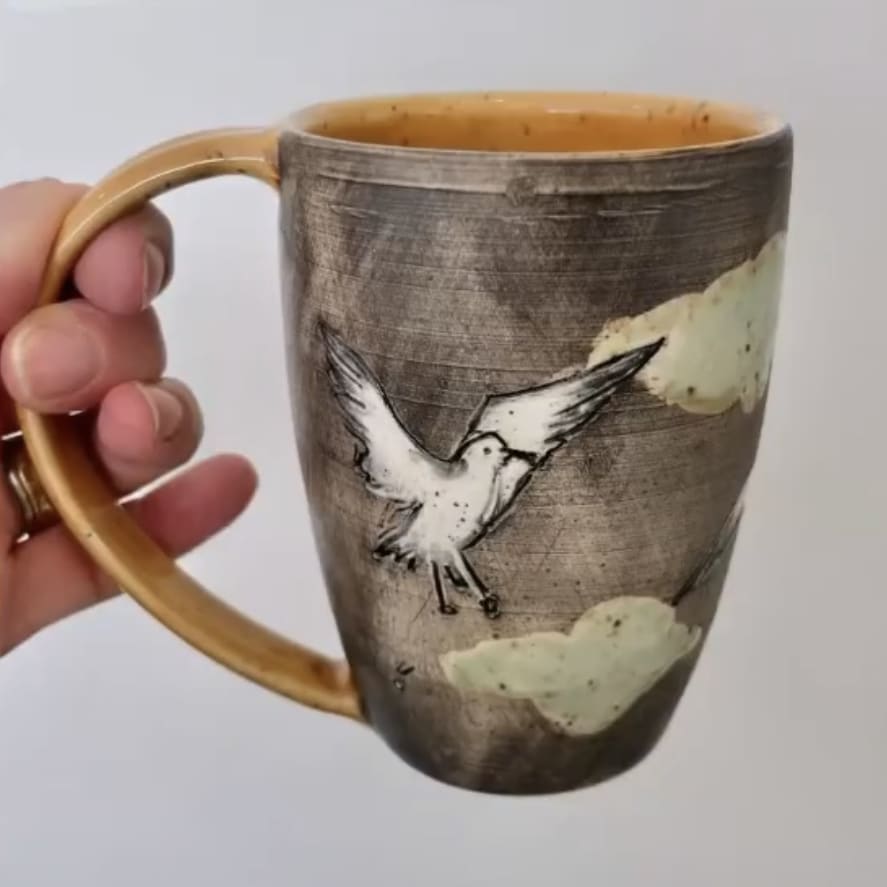 Seagull Mug By Marla Benton
