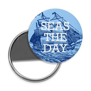 Seas The Day Pocket Mirror By Inkwell Originals