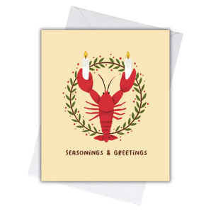 Seasonings & Greetings Lobster Card By Lucky Sprout Studio