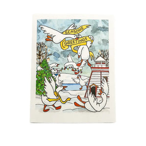Season’s Greetings Chaos Geese Card By Bard