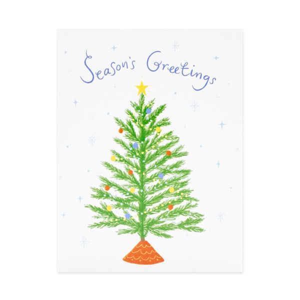 Season’s Greetings Christmas Tree Card By Bestie