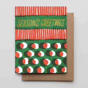 Season’s Greetings Dots Foil Card By Hammerpress