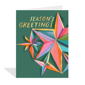Season’s Greetings Star Foil Card By Halfpenny Postage