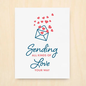 Sending All Kinds Of Love Card 5 Pack By Inkwell Originals