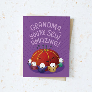 Sew Amazing Grandma Card By Hop & Flop