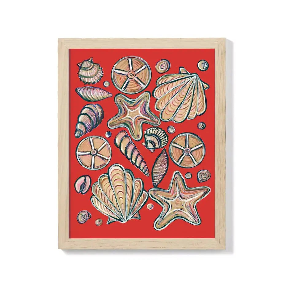 Shells Print Design She Sells Sea Shells 8.5x11 Print - Ren Design - Inkwell – Inkwell ...