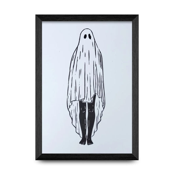 Sheet Ghost 8.5x5.5 Print By Fine Art Erin Hollingshead