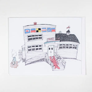 Shore Club Exterior Card By Emma FitzGerald Art & Design