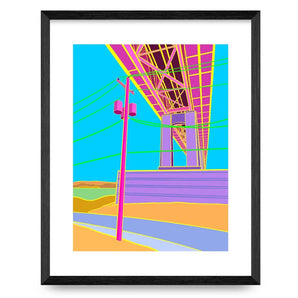 Shore Road Pole 11x14 Print By Brian Hotson