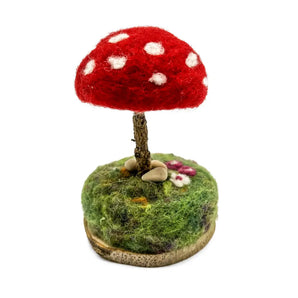 Short Felted Mushroom By Magic of Wool