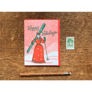 Ski Lady Card By Noteworthy Paper & Press