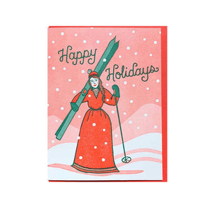 Ski Lady Card By Noteworthy Paper & Press