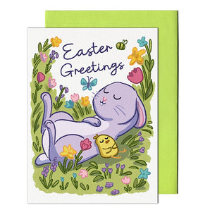 Sleepy Easter Greetings Card By Pencil Empire