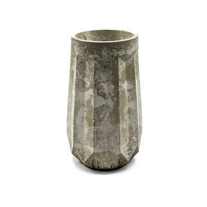 Small Faceted Concrete Teardrop Vase By CG Watercolors &