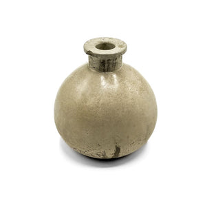 Small Round Concrete Bottle By CG Watercolors &