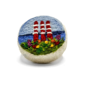 Smokestacks Field Felted Soap By Magic of Wool