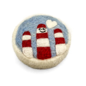 Smokestacks Love Felted Soap (Light Blue) By Magic of Wool