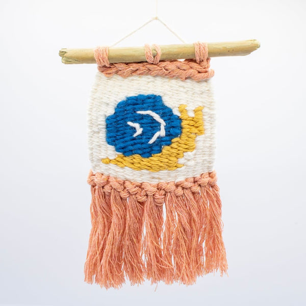 Snail Mini Woven Wall Hanging By The Gentle Coast