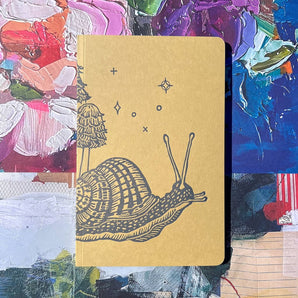 Snail & Mushrooms Large Notebook By Blackbird Letterpress