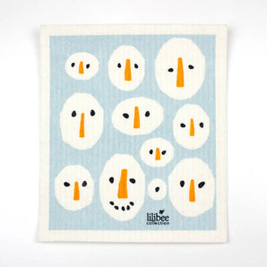 Snowman Swedish Dishcloth By Square Love