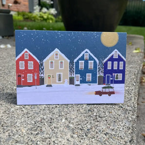 Snowy Agricola Holiday Card By Bygone Art Project