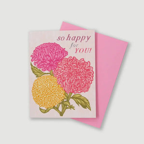 So Happy For You Card By Hawk and Rose Press