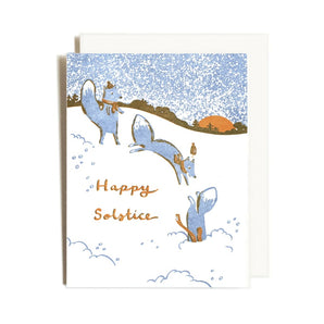 Solstice Foxes Card By Homework Letterpress