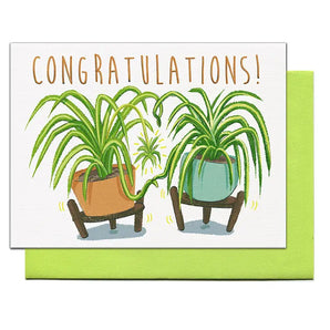 Spiderplant Baby Card By Pencil Empire