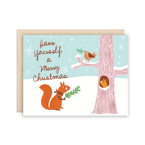 Squirrel Winter Woodland Card By The Beautiful Project