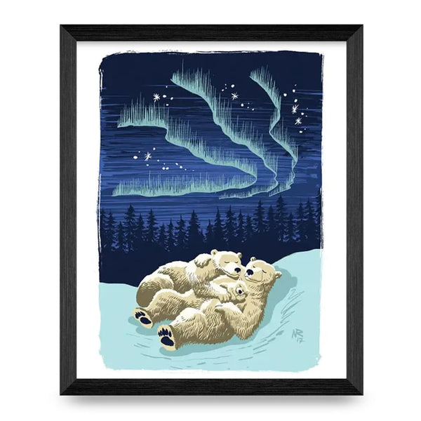 Starry Night Polar Bear 8x10 Print By Nyco Rudolph